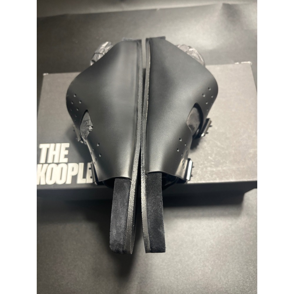 The Kooples NEW Slides Sandals Buckle Accents Black FR 42/U8 - Picture 3 of 10